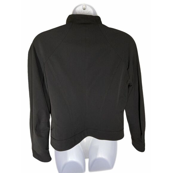 Escada Short Cropped Coat Long Sleeve Black Jacket Women’s Size 40/10/Medium - Picture 3 of 5